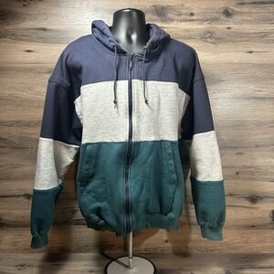 Vtg 90s‎ Eddie Bauer Vintage Full Zip Up Hoodie Mens XL fast Shipping